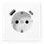 SCHUKO socket with USB type AC LS1520-15CAWW thumbnail 1