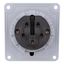 CEE-Panel mounting socket,5-pole, 32A, 400V, IP44, Angle 15ø thumbnail 2