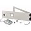 Opening metal front plate for drawer, NZM, closed IP55, H=150mm, grey thumbnail 1