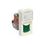 RJ45 socket Mosaic category 6A UTP 1 module white + green shutter thumbnail 2