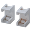 PAIR OF PIPE FITTINGS FOR VERTICAL AND HORIZONTAL COUPLING OF ENCLOSURES - CLIP FIXING TYPE thumbnail 3