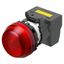 M22N Indicator, Plastic semi-spherical, Red, Red, 220/230/240 V AC, pu thumbnail 2