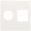 Finishing set for single coaxial connection and network connection RJ4 thumbnail 2