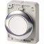 Pushbutton, RMQ-Titan, Flat, maintained, White, Blank, Metal bezel thumbnail 2