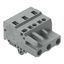 1-conductor female connector CAGE CLAMP® 2.5 mm² gray thumbnail 1