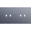 Twofold faceplate, horizontal 71 mm centre distance, for double switch thumbnail 2