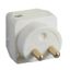 Luminaire plug for mounting on cables surface straight 2P 6A 250V polar white thumbnail 2