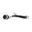 Pushbutton, Flat, momentary, 1 NC, Cable (black) with non-terminated end, 4 pole, 3.5 m, black, Blank, Bezel: titanium thumbnail 12