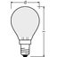 LED Retrofit CLASSIC P 2.5 W/4000 K GLFR E14 thumbnail 3