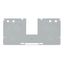 Seperator plate with jumper bar recess 2 mm thick 157 mm wide gray thumbnail 1
