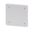 HIGH RESISTANCE SHOCKPROOF PLAIN LID - FOR PT/PT DIN AND PT DIN GREEN WALL BOXES - 92X92 - IP40 - WHITE RAL9016 thumbnail 1