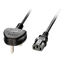 2m UK 3 Pin to C13 Mains Cable UK 3 Pin Plug to IEC C13 Connector thumbnail 1