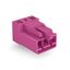 Plug for PCBs angled 3-pole pink thumbnail 1