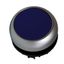 Illuminated Push-button, flat, spring-return, blue thumbnail 1