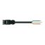pre-assembled connecting cable;Eca;Socket/open-ended;black thumbnail 1