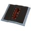 SAT Roof tile with cableentry,45x50cm,Mast:38-60mm, Alu, red thumbnail 2