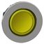 Head for illuminated push button, Harmony XB4, flush mounted yellow with flush caps thumbnail 1