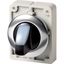 Illuminated selector switch actuator, RMQ-Titan, With thumb-grip, maintained, 2 positions, White, Metal bezel thumbnail 7