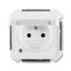 5598-2069 D Double socket outlet with earthing pins, with hinged lids, IP 44, for multiple mounting, with surge protection thumbnail 1