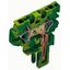 End module for 2-conductor female connector CAGE CLAMP® 4 mm² green-ye thumbnail 1