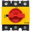 On-Off switch, P3, 63 A, service distribution board mounting, 3 pole, Emergency switching off function, with red thumb grip and yellow front plate, Lo thumbnail 4
