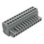 1-conductor female connector, angled CAGE CLAMP® 2.5 mm² gray thumbnail 1