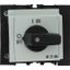 On-Off switch, P1, 40 A, service distribution board mounting, 3 pole + N, 1 N/O, 1 N/C, with black thumb grip and front plate thumbnail 1