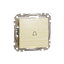 Sedna Design & Elements, 1-way Push-Button 10A Bell Symbol, professional, wood birch thumbnail 5