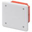JUNCTION AND CONNECTION BOX - FOR BRICK WALLS - DIMENSIONS 92X92X45 - WHITE LID RAL9016 thumbnail 1