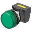 M22N Indicator, Plastic flat etched, Green, Green, 220/230/240 V AC, p thumbnail 3