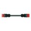 pre-assembled interconnecting cable Eca Socket/plug red thumbnail 1