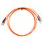 FO Patchcord Duplex ST/FC,62,5/125æm OM1, LS0H, orange, 2m thumbnail 5