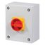 Main switch, P3, 63 A, surface mounting, 3 pole, 1 N/O, 1 N/C, Emergency switching off function, With red rotary handle and yellow locking ring, Locka thumbnail 5