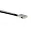 Fiber optic sensor head, diffuse, square, side-view, R25 fiber, 2 m ca thumbnail 2