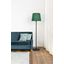 SAVOY BLACK FLOOR LAMP GREEN LAMPSHADE thumbnail 2