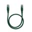 Patch cord RJ45 category 5e U/UTP PVC green 0.5 meter thumbnail 1
