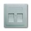 1800-783 CoverPlates (partly incl. Insert) carat® Aluminium silver thumbnail 1