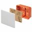 JUNCTION AND CONNECTION BOX - FOR BRICK WALLS - WITH DIN RAIL - DIMENSIONS 196X152X75 - WHITE LID RAL9016 thumbnail 2