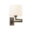 ARTIS ARTICULATED BRONZE WALL LAMP BEIGE LAMPSHADE thumbnail 1