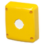 WATERTIGHT COVER FOR 1 PUSH-BUTTON/SIGNALLER - 85X75 MM - SUITABLE FOR BUTTON - YELLOW thumbnail 1
