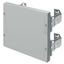 BLANK COVER PANEL - FAST AND EASY - 2 MODULE HIGH - FOR BOARDS B=310MM - GREY RAL 7035 thumbnail 2