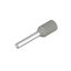 Wire-end ferrule, insulated, 10 mm, 8 mm, grey thumbnail 1