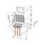 Feedthrough terminal block Conductor/contact pin Plate thickness: 2.5 thumbnail 1