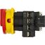 Main switch, P1, 32 A, flush mounting, 3 pole + N, Emergency switching off function, With red rotary handle and yellow locking ring, Lockable in the 0 thumbnail 38