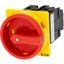 Main switch, T0, 20 A, flush mounting, 3 contact unit(s), 3 pole, 2 N/O, 1 N/C, Emergency switching off function, With red rotary handle and yellow lo thumbnail 4