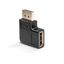 DisplayPort 1.4 Right Angled Adapter 90° adapter with Male to Female connections thumbnail 1