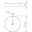 101 B2-16 M16 Stand with M16 thread for air-termin. rods w. thread M16 thumbnail 2