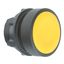 Head for non illuminated push button, Harmony XB5, XB4, yellow flush pushbutton Ø22 mm unmarked thumbnail 1