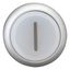 Illuminated pushbutton actuator, RMQ-Titan, Extended, momentary, White, inscribed 1, Bezel: titanium thumbnail 9