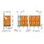 PCB terminal block push-button 2.5 mm² orange thumbnail 4